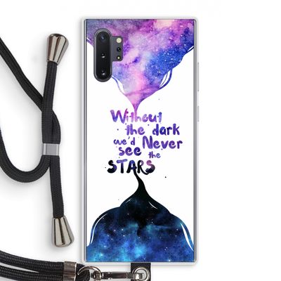 Stars quote: Samsung Galaxy Note 10 Plus Transparant Hoesje met koord