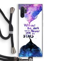 Stars quote: Samsung Galaxy Note 10 Plus Transparant Hoesje met koord