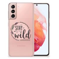 Samsung Galaxy S21 Telefoonhoesje met Naam Boho Stay Wild - thumbnail