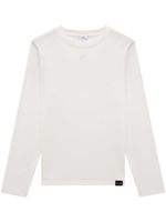 Courrèges t-shirt en coton à manches longues - Blanc - thumbnail