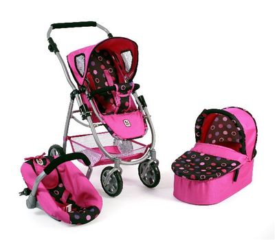 All in 1 combi poppenwagen Emotion - Pinky Balls