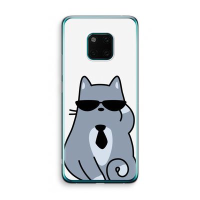 Cool cat: Huawei Mate 20 Pro Transparant Hoesje
