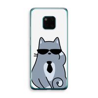 Cool cat: Huawei Mate 20 Pro Transparant Hoesje