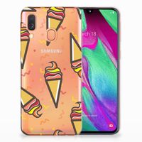 Samsung Galaxy A40 Siliconen Case Icecream - thumbnail