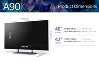 Sony XR-48A90K 121,9 cm (48") 4K Ultra HD Smart TV Wifi Zwart - thumbnail