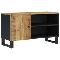 vidaXL Tv-meubel 80x33x46 cm massief mangohout en bewerkt hout - thumbnail