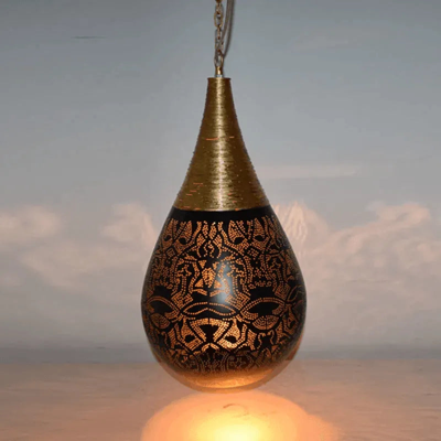 Hanglamp filigrain metaal &apos;Stan&apos; E27 fitting modern 280mm