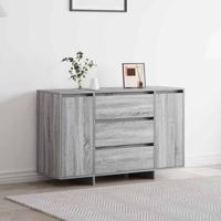 Dressoir met lade Grijs sonoma 120 x 41 x 75 cm Bewerkt hout