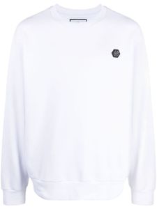 Philipp Plein hoodie à patch logo - Blanc