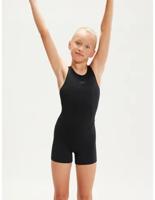 Speedo Eco+ Legsuit Kinder Badpak (zwart) Zwart 11-12y