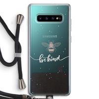 Be(e) kind: Samsung Galaxy S10 Plus Transparant Hoesje met koord