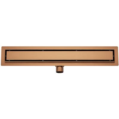 Wiesbaden Douchegoot met Tegelrooster en Flens - 90x7cm - Geborsteld Brons Koper