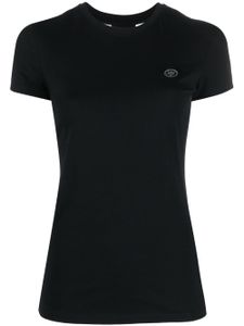Plein Sport t-shirt en coton à patch logo - Noir