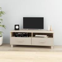 Tv-meubel HAMAR 106x40x40 cm massief grenenhout honingbruin - thumbnail