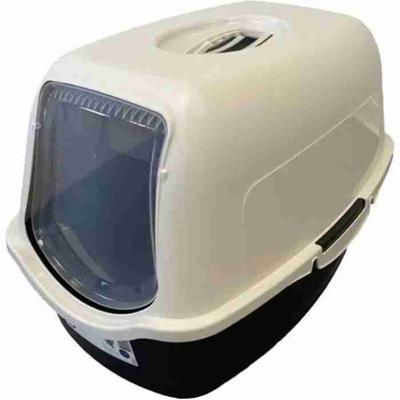 PET Design Sacha Toilet Maison - 56 x 40 x 39 cm - zwart en wit - voor katten