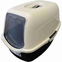 PET Design Sacha Toilet Maison - 56 x 40 x 39 cm - zwart en wit - voor katten