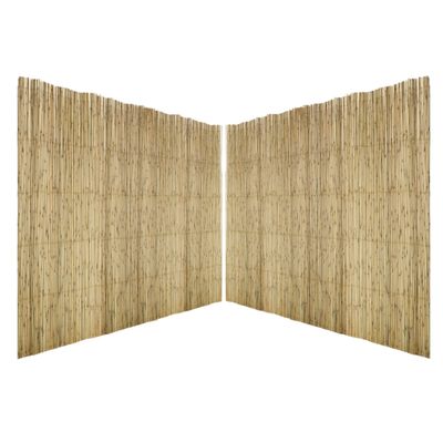 Sunnydays Rietscherm / rietmat - 2x - L500 x H100 cm - tuinscherm / schutting