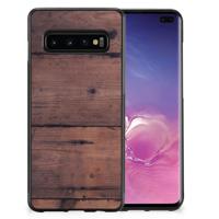 Samsung Galaxy S10+ Grip Case Old Wood