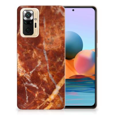 Xiaomi Redmi Note 10 Pro | TPU | Siliconen hoesje | Marmer Bruin