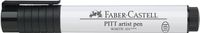 Faber Castell FC-167601 Tekenstift Pitt Artist Pen 101 Wit 2.5mm Faber Castell FC-167601 Tekenstift Pitt Artist Pen 101 Wit 2.5mm