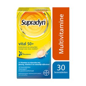 Supradyn Vital 50+ Multivitamine Vitaliteit Met Ginseng 30 Bruistabletten