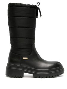 Herno bottines en cuir - Noir