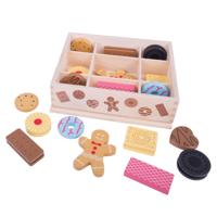 Bigjigs houten kistje met koekjes