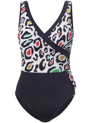 Badpak gevoerd voorpand Van Sunflair zwart