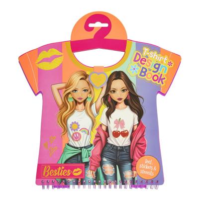 Besties T-shirt design book 20 vel
