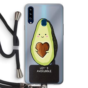 Avocuddle: Samsung Galaxy A20s Transparant Hoesje met koord