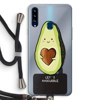 Avocuddle: Samsung Galaxy A20s Transparant Hoesje met koord