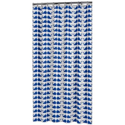 Sealskin Douchegordijn Whale 180x200 cm PEVA Blauw