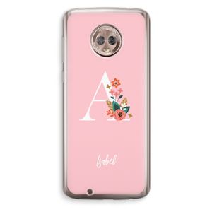 Pink Bouquet: Motorola Moto G6 Transparant Hoesje