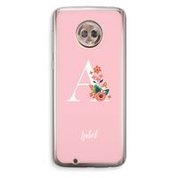 Pink Bouquet: Motorola Moto G6 Transparant Hoesje