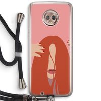 Woke up like this: Motorola Moto G6 Transparant Hoesje met koord