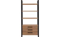 Goossens Wandmeubel Santos, 3 laden, 3 open vakken 200 cm hoog