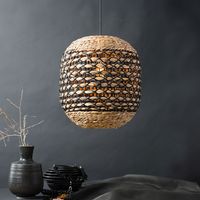 Light & Living Hanglamp Tripoli Rotan - Zwart