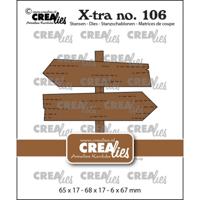 Crealies • x-tra snijmallen wegwijzerbordjes