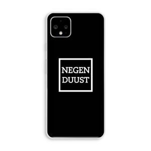 Negenduust black: Pixel 4 XL Transparant Hoesje