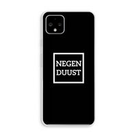 Negenduust black: Pixel 4 XL Transparant Hoesje