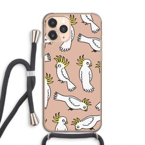 Papegaai: iPhone 11 Pro Transparant Hoesje met koord