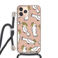 Papegaai: iPhone 11 Pro Transparant Hoesje met koord