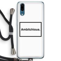 Ambitchious: Huawei P20 Transparant Hoesje met koord