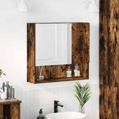 Spiegelkast Gerookt eiken 59 x 17 x 55 cm Bewerkt hout
