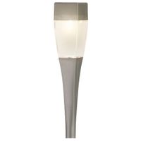 Solar tuinlamp/prikspot zilver op zonne-energie 26 cm - thumbnail