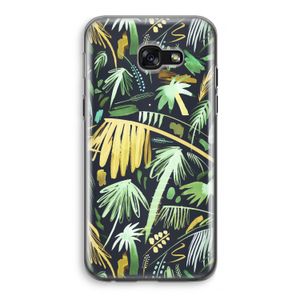 Tropical Palms Dark: Samsung Galaxy A5 (2017) Transparant Hoesje