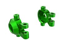 Traxxas - Steering blocks, 6061-T6 aluminum (green-anodized) (left & right) (TRX-9737-GRN) - thumbnail