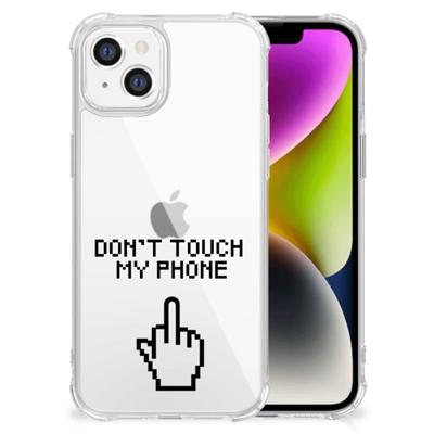 iPhone 14 Anti Shock Case Finger Don't Touch My Phone iPhone 14 Anti Shock Case Finger Don't Touch My Phone
