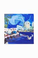 Vierkante sjaal landschap M. Christian Lacroix - BLUE - U