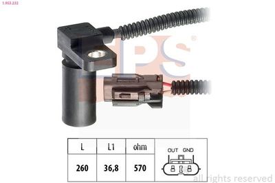 Toerentalsensor, automatische aandrijving 1953232